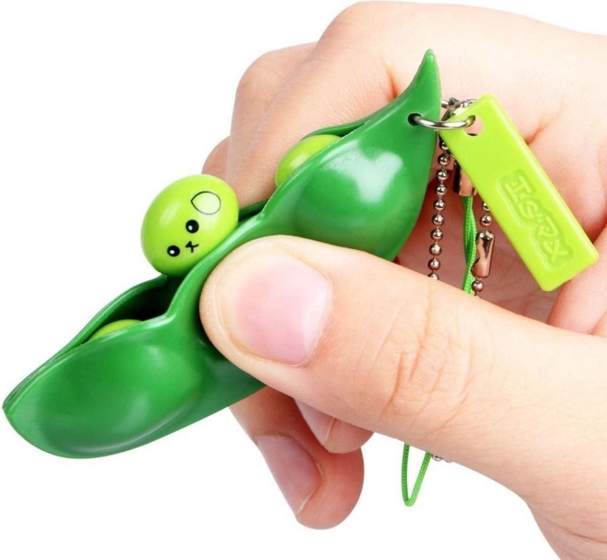 Jumalu Fidget Bean | Fidget Squishy | Pop It | Pea Popper | Fidget Boontjes | Sleutelhanger | Fidget Toy | Pop It boontjes | Antistress - Groen